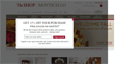 Desktop Screenshot of monticelloshop.org